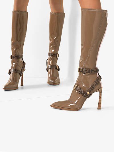 cheap fendi shoes online|fendi knee high patent boots.